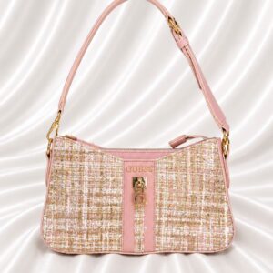 Guess Premium Tweed Omuz Çantası
